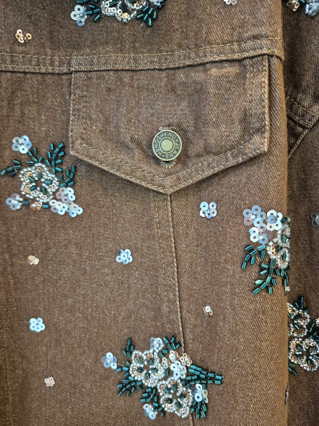 Chaqueta Mezclilla Bordada