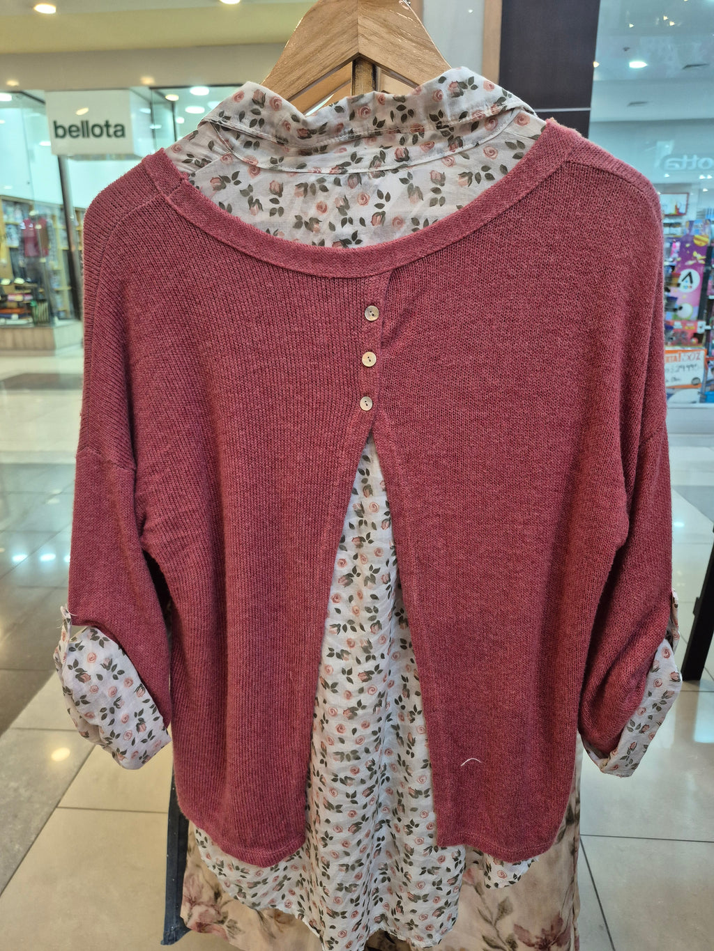 Sweater Dúo floral