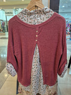 Sweater Dúo floral