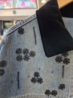 Chaqueta Mezclilla bordada flores