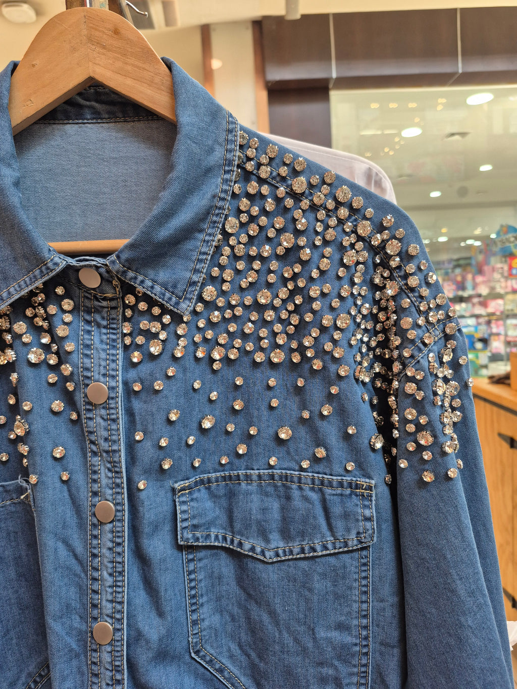 Camisa Piedras strass