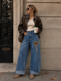 Jeans Corazón print