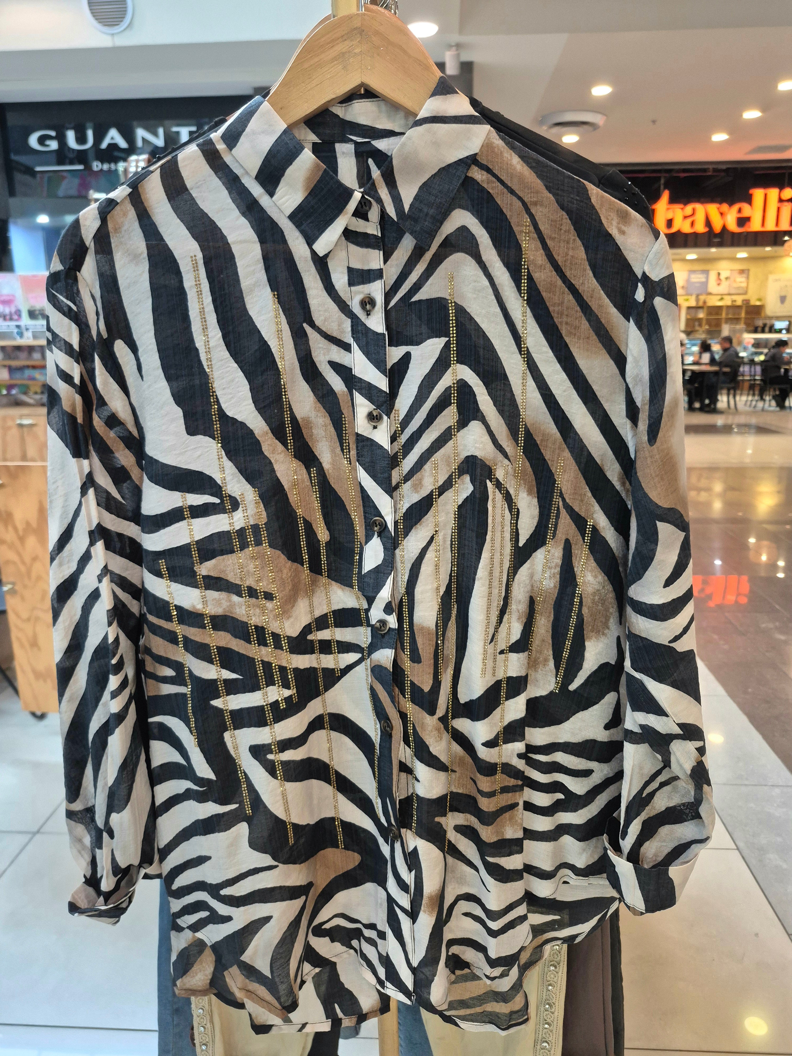 Camisa Gasa animal print