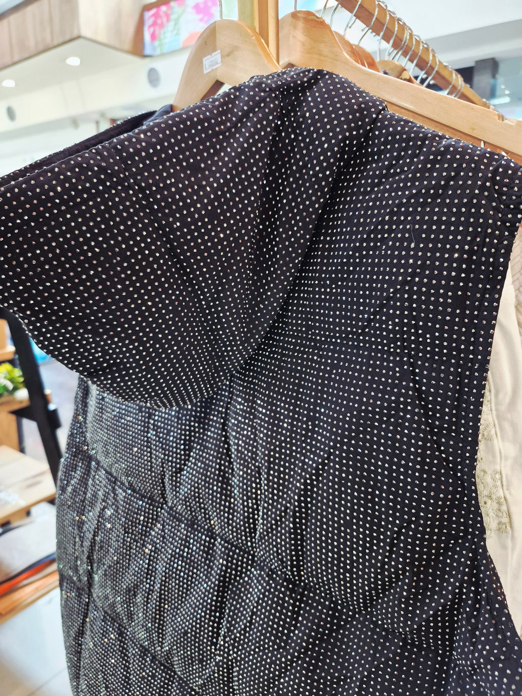 Puffa sin mangas strass