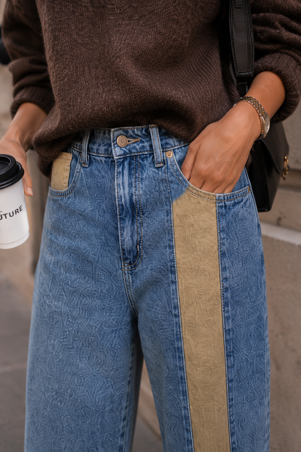 Jeans Wide Leg Katto Gravillado