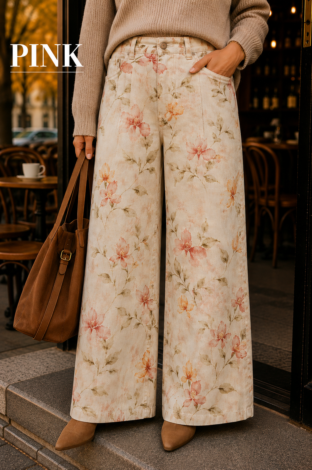 Pantalón Wide leg  Floral