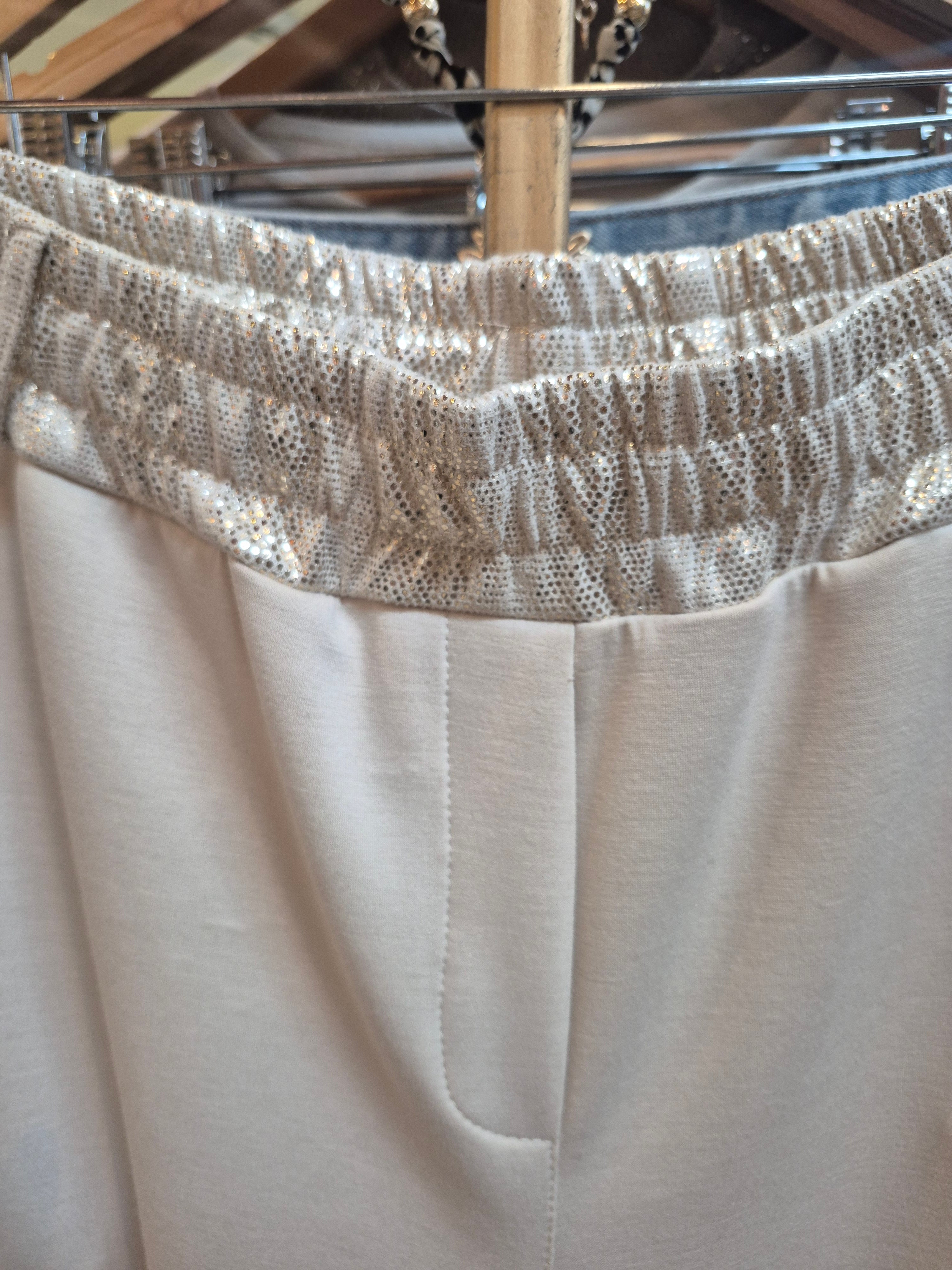 Palazzo bolsillo strass broderie