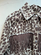 Chaqueta Animal print flecos