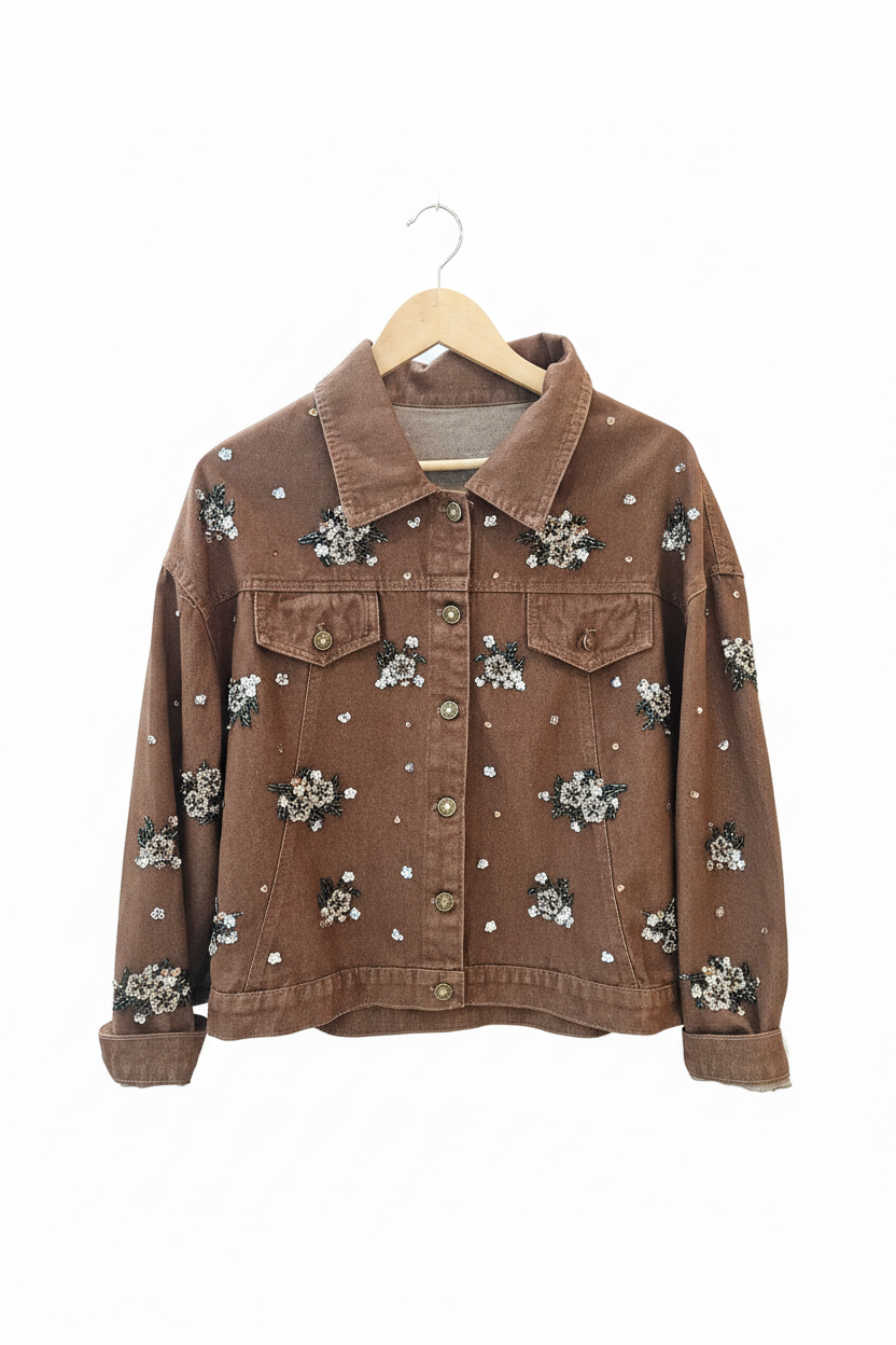 Chaqueta Mezclilla Bordada