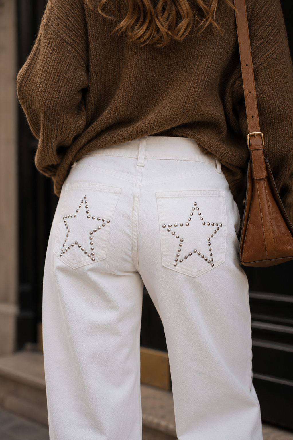 Jeans Barrel Tachas