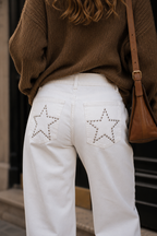 Jeans Barrel Tachas