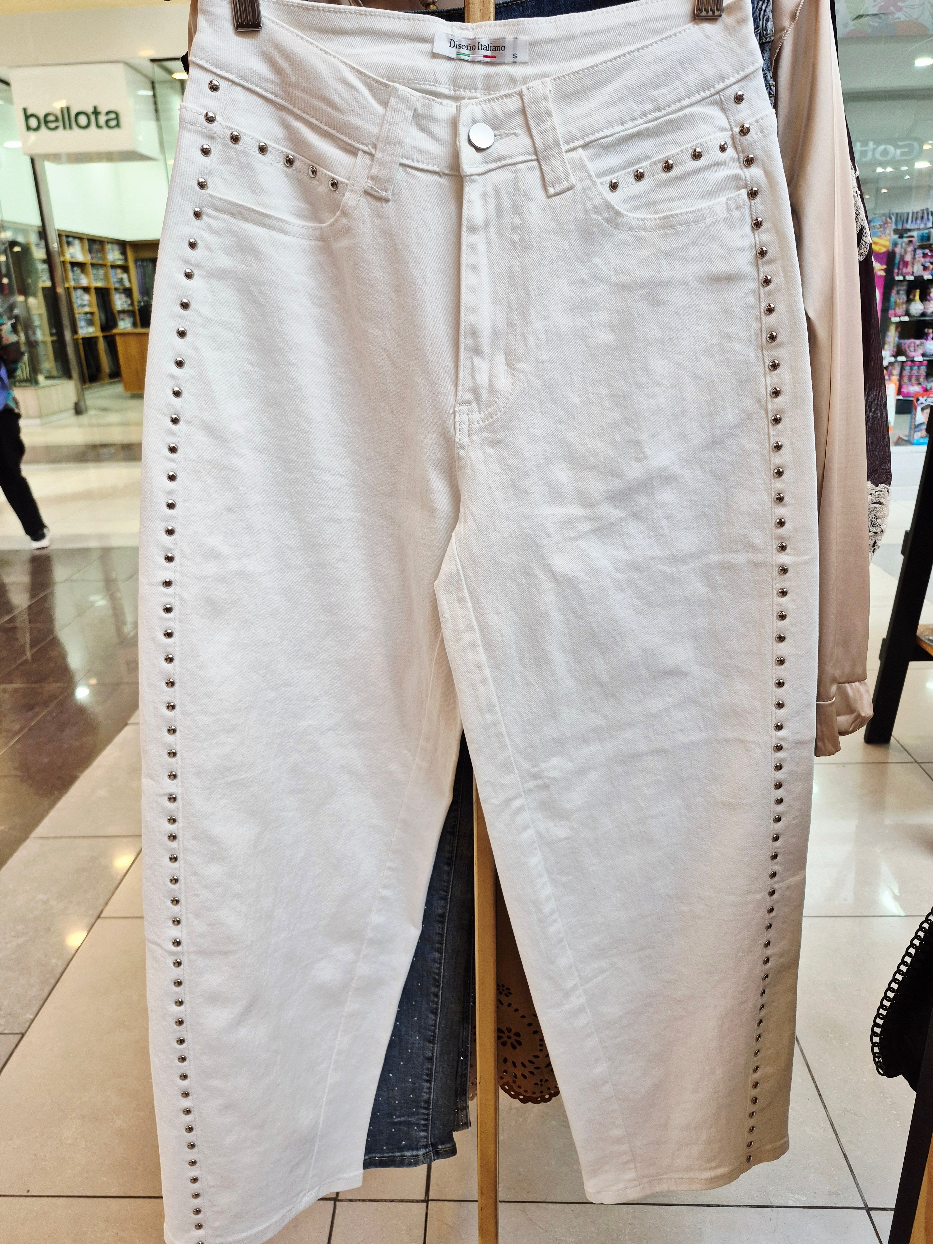 Jeans Barrel Tachas