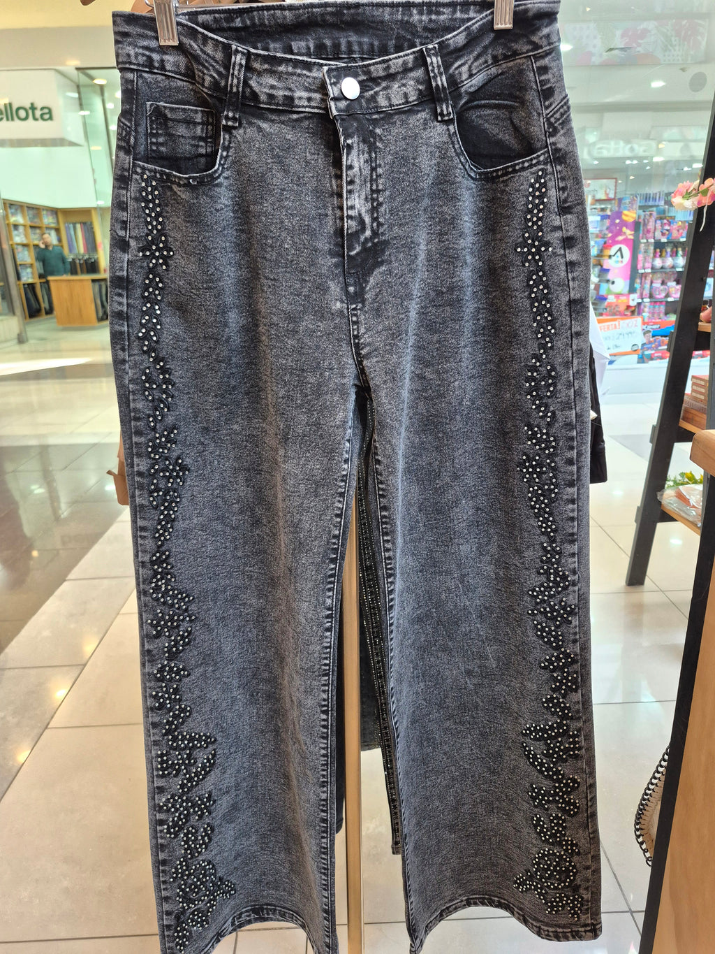 Jeans Bordado Strass