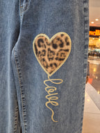 Jeans Corazón print