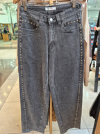 Jeans Barrel Tachas