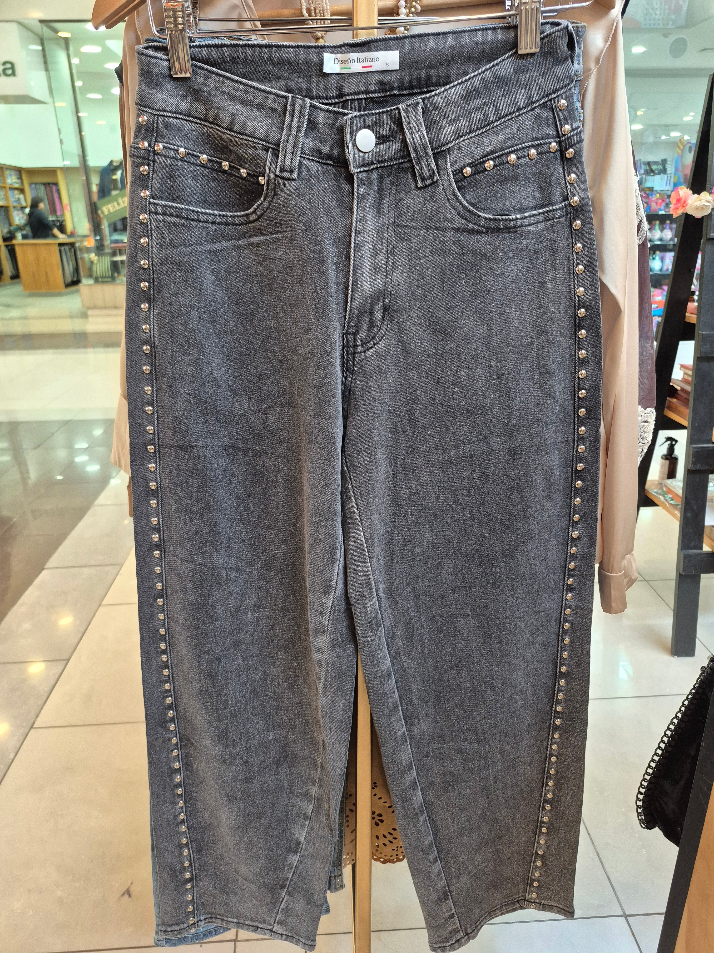 Jeans Barrel Tachas