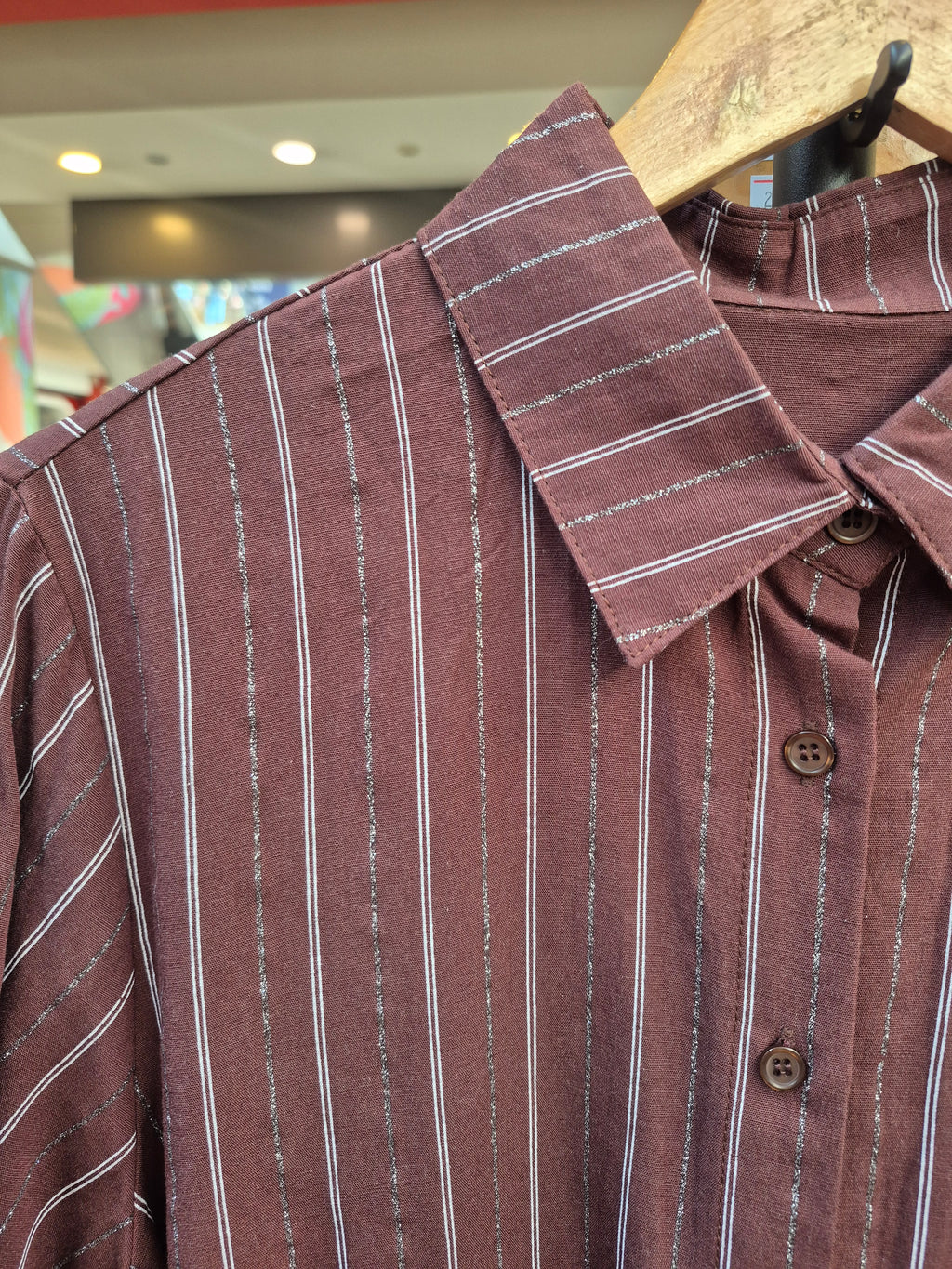 Camisa Rayas lurex