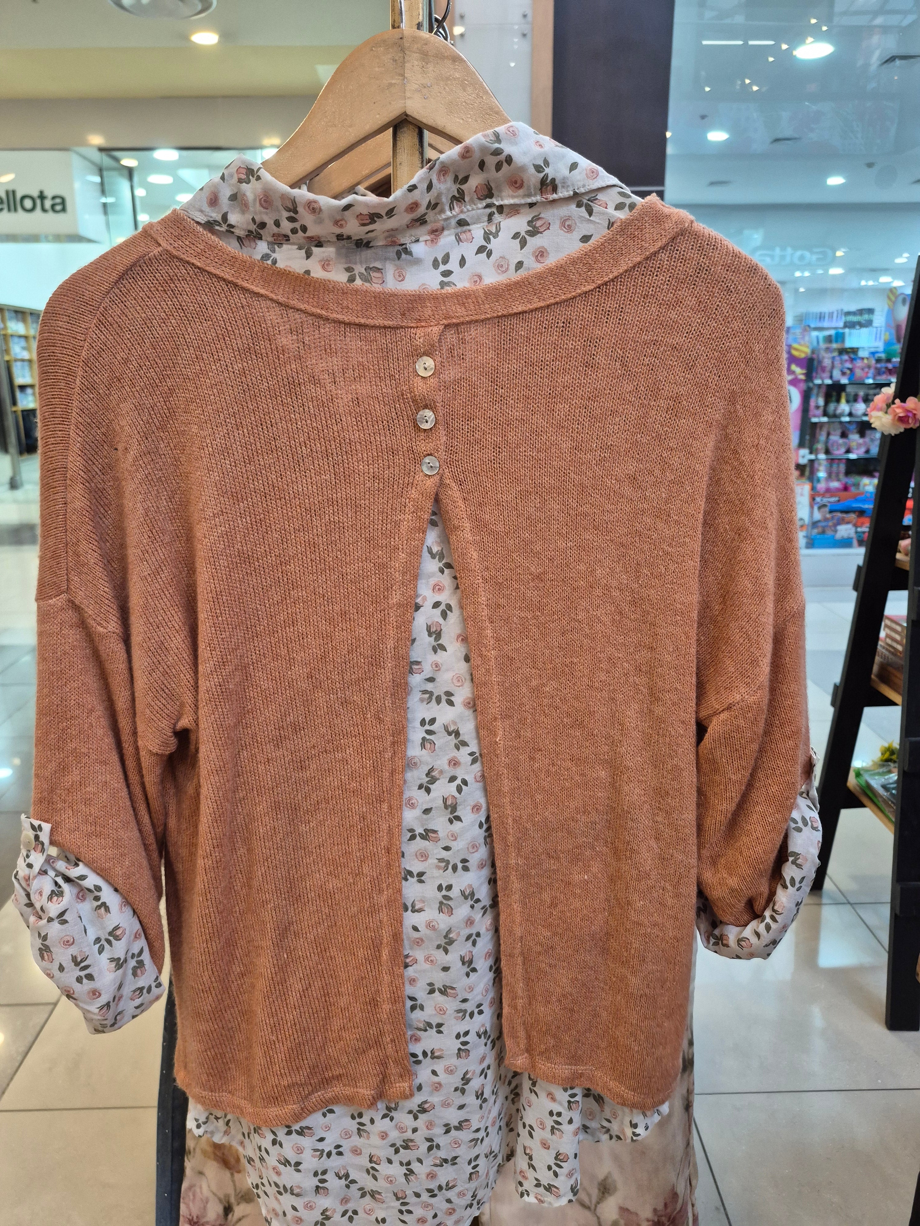 Sweater Dúo floral