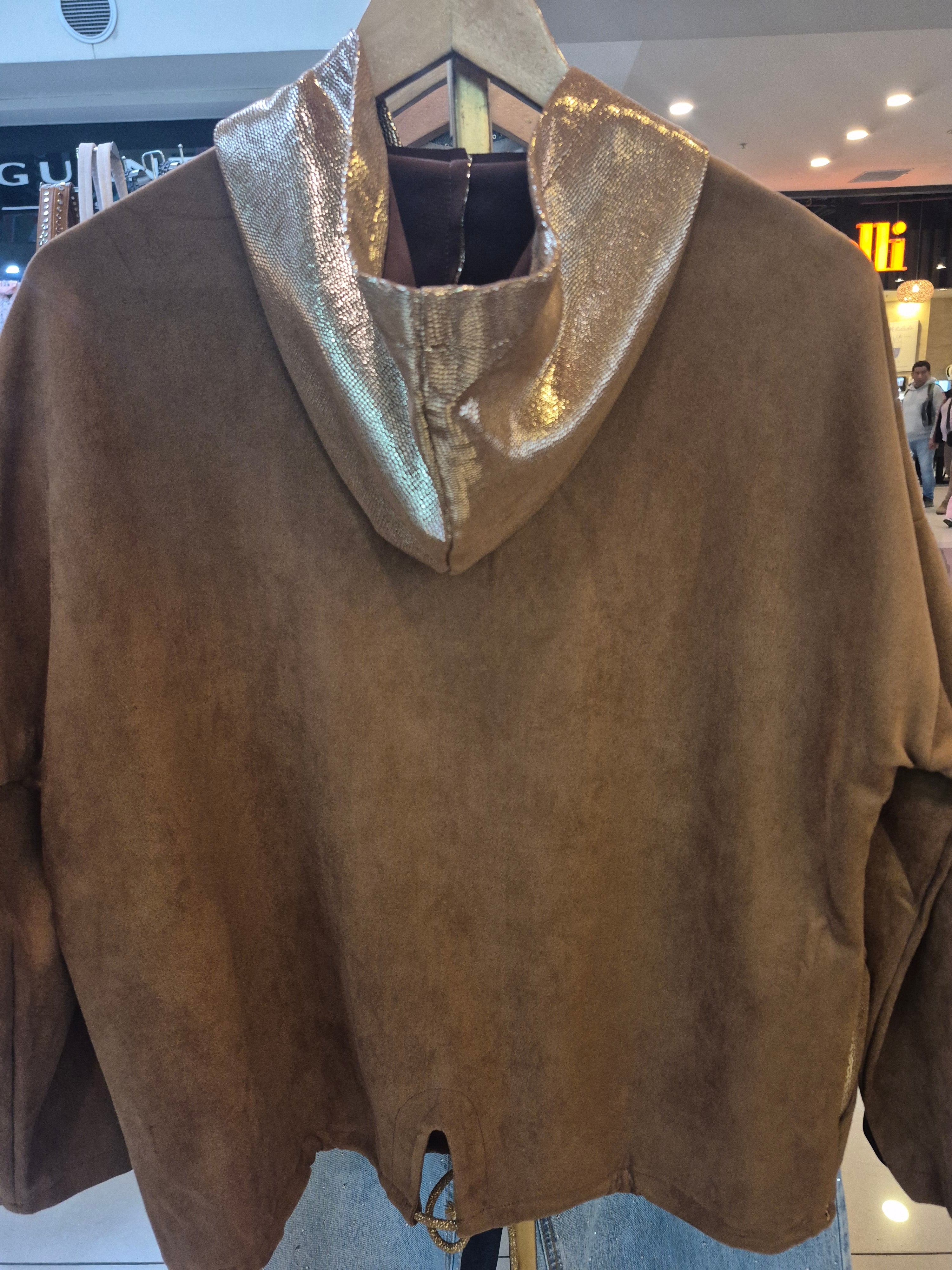 Campera gamuzada