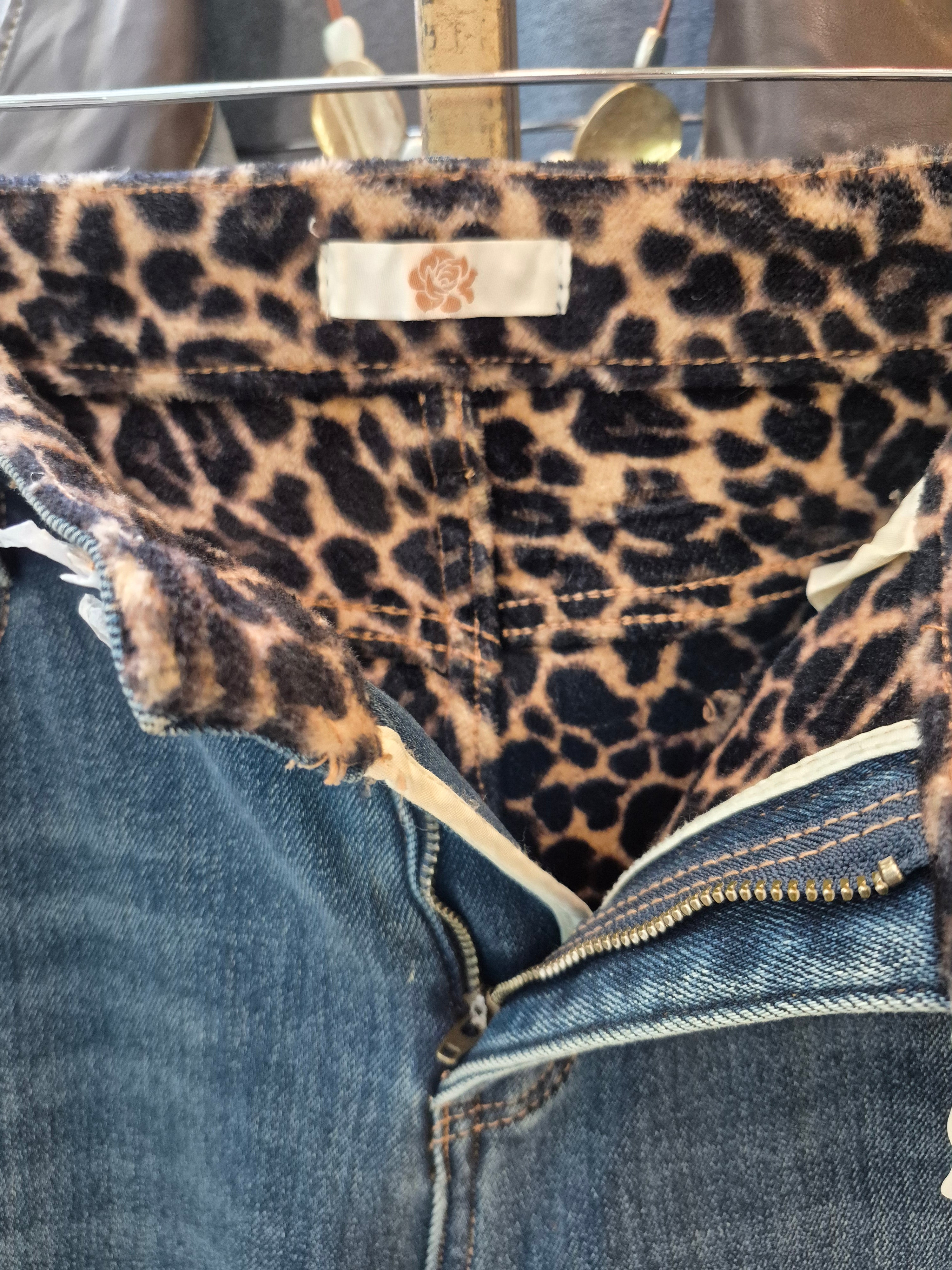 Jeans Animal Print forrado