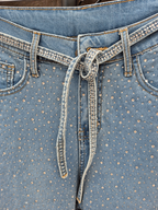 Jeans wide leg crystal blue