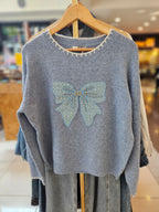 Sweater Lurex Lazo Strass