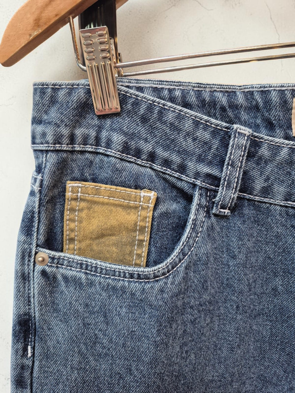 Jeans Wide Leg Katto Gravillado
