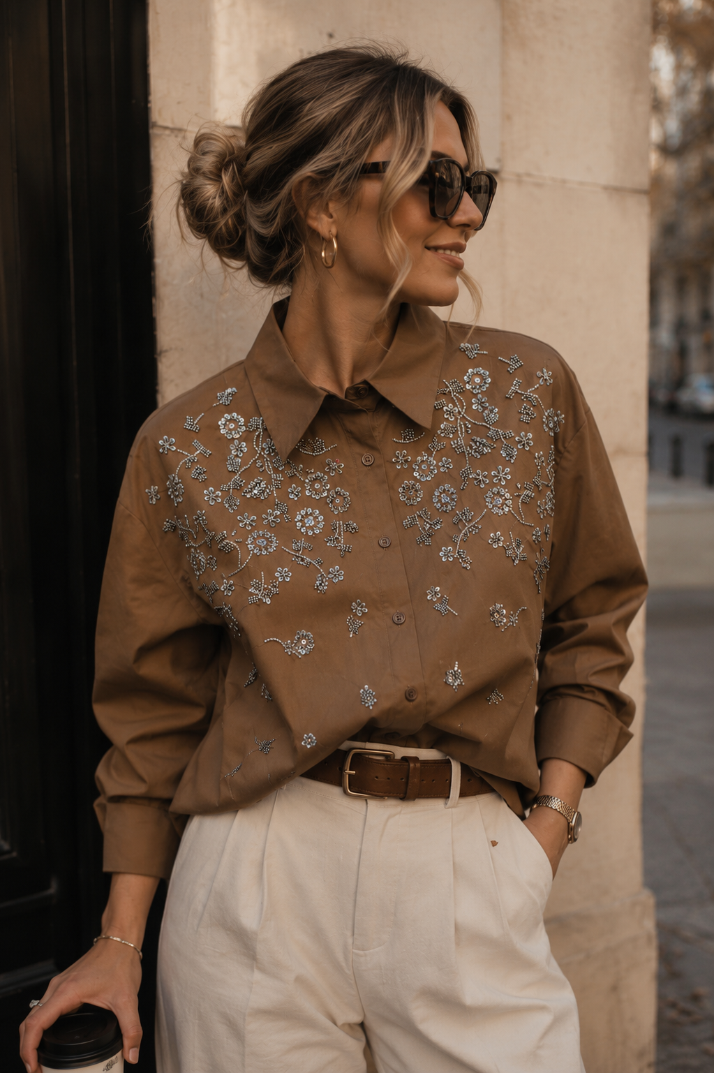 Camisa Bordada Garden