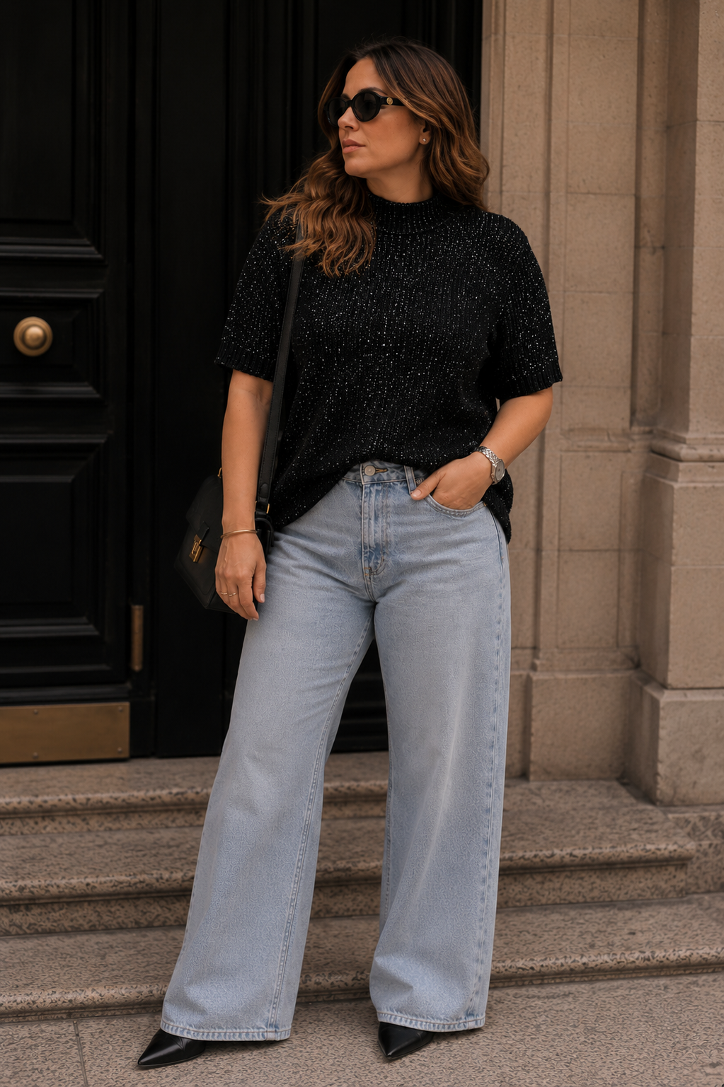 Polera strass