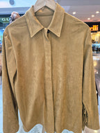 Sobrecamisa gamuza  flecos