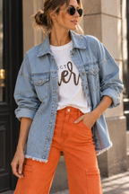Sobrecamisa mezclilla