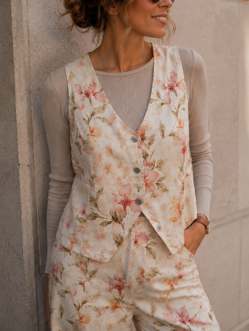 Conjunto Mezclilla Floral