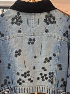 Chaqueta Mezclilla bordada flores