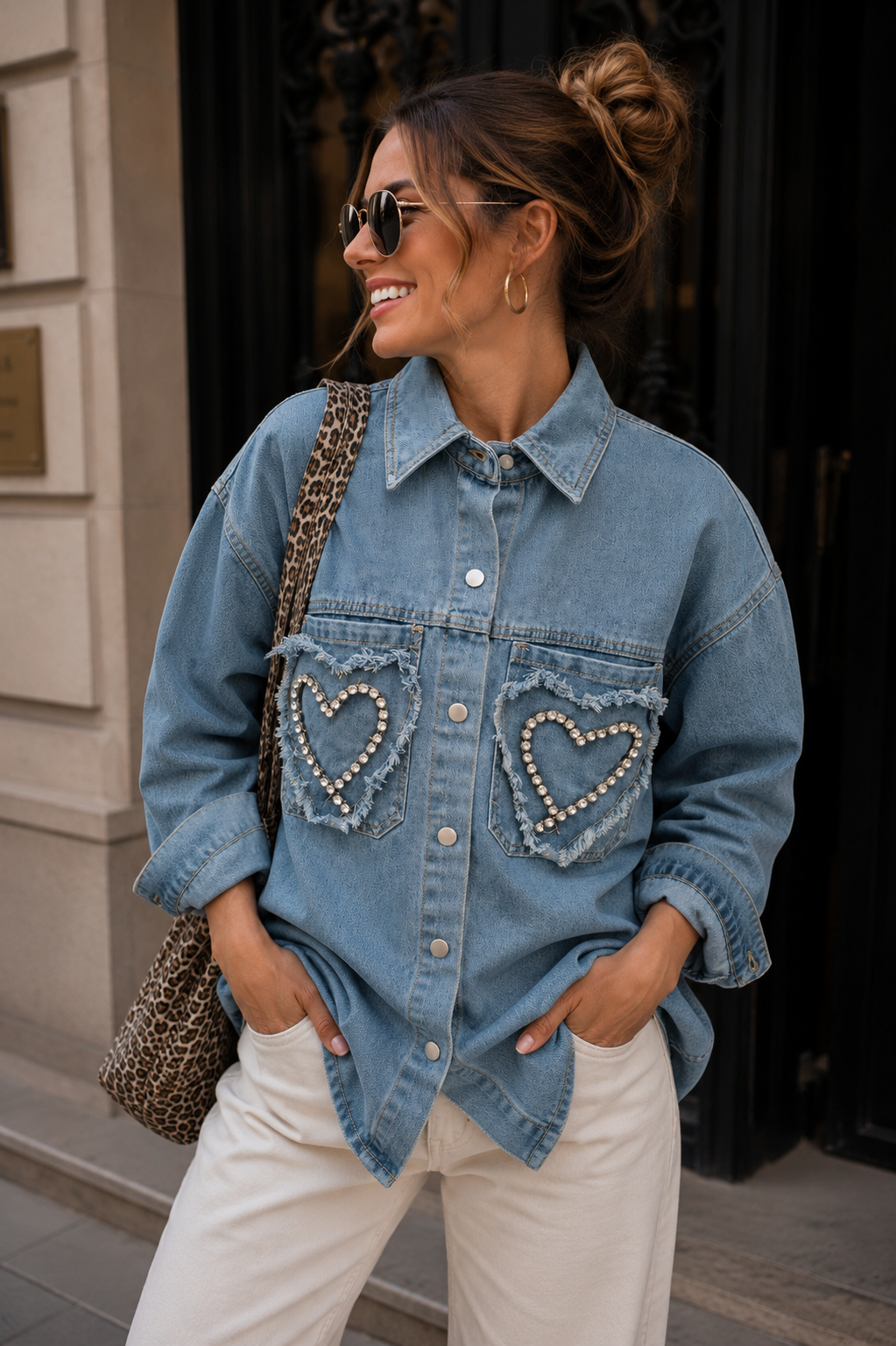 Sobrecamisa corazones