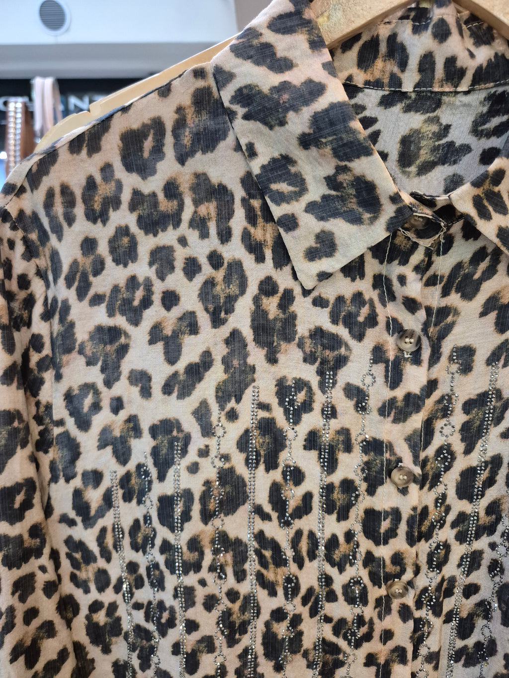 Camisa Gasa Leopardo