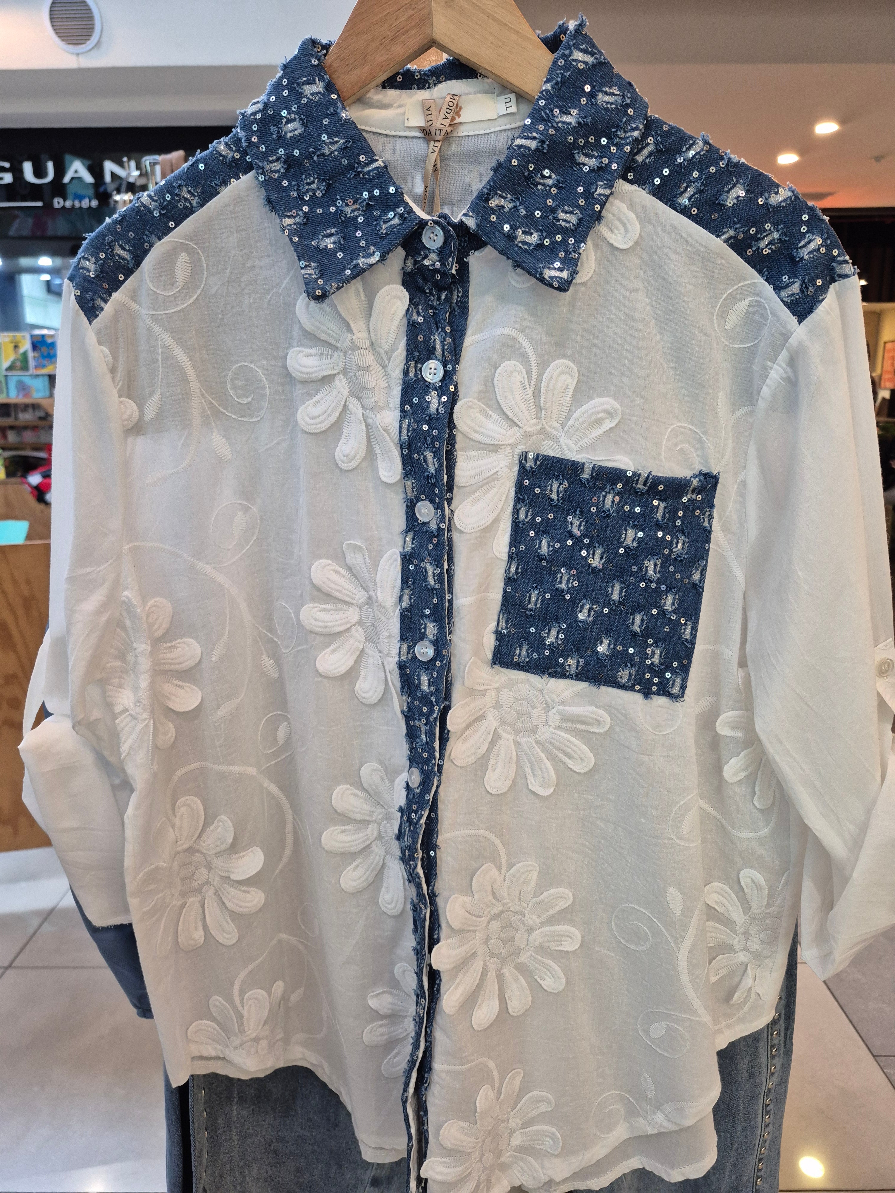 Camisa patchwork