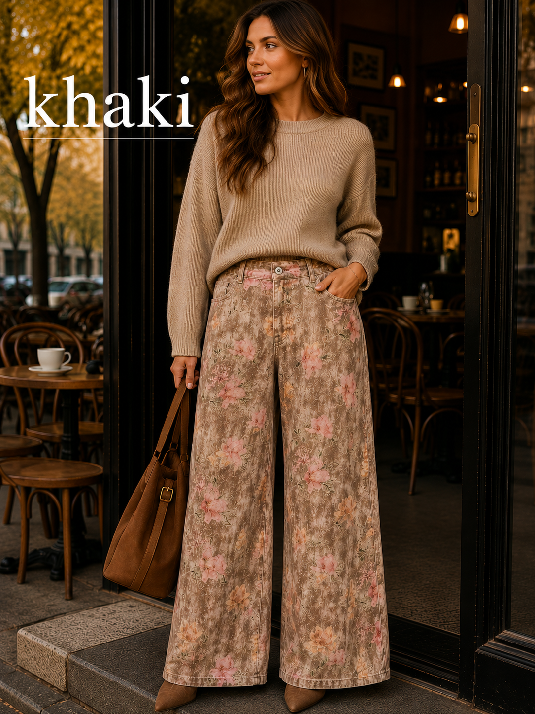 Pantalón Wide leg  Floral