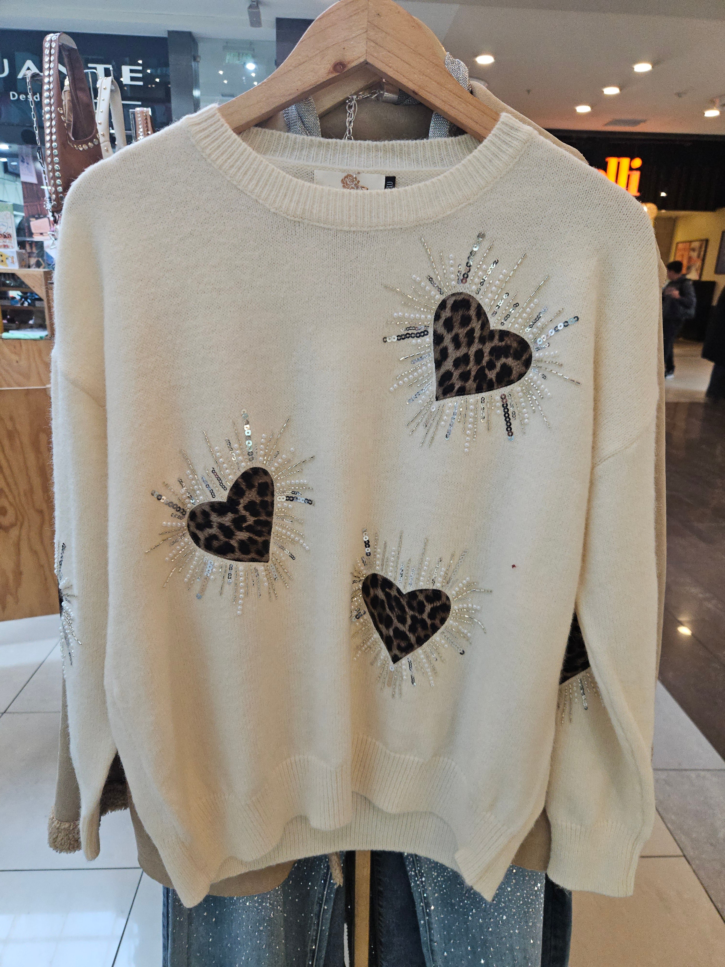 Sweater Corazones Glow