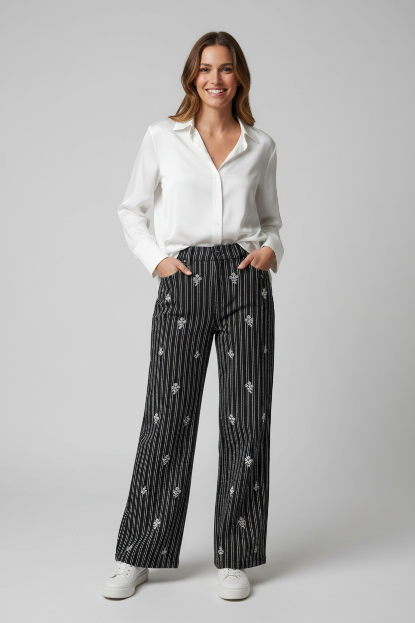 Pantalón francés 🇨🇵 Bordado.