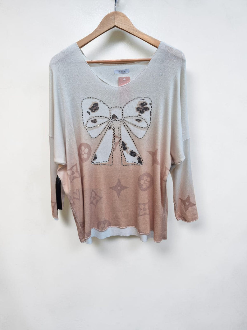 Sweater italiano lazo strass 🇮🇹
