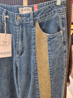 Jeans Wide Leg Katto Gravillado