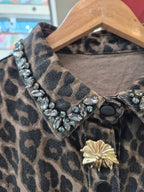 Chaqueta animal print Broches