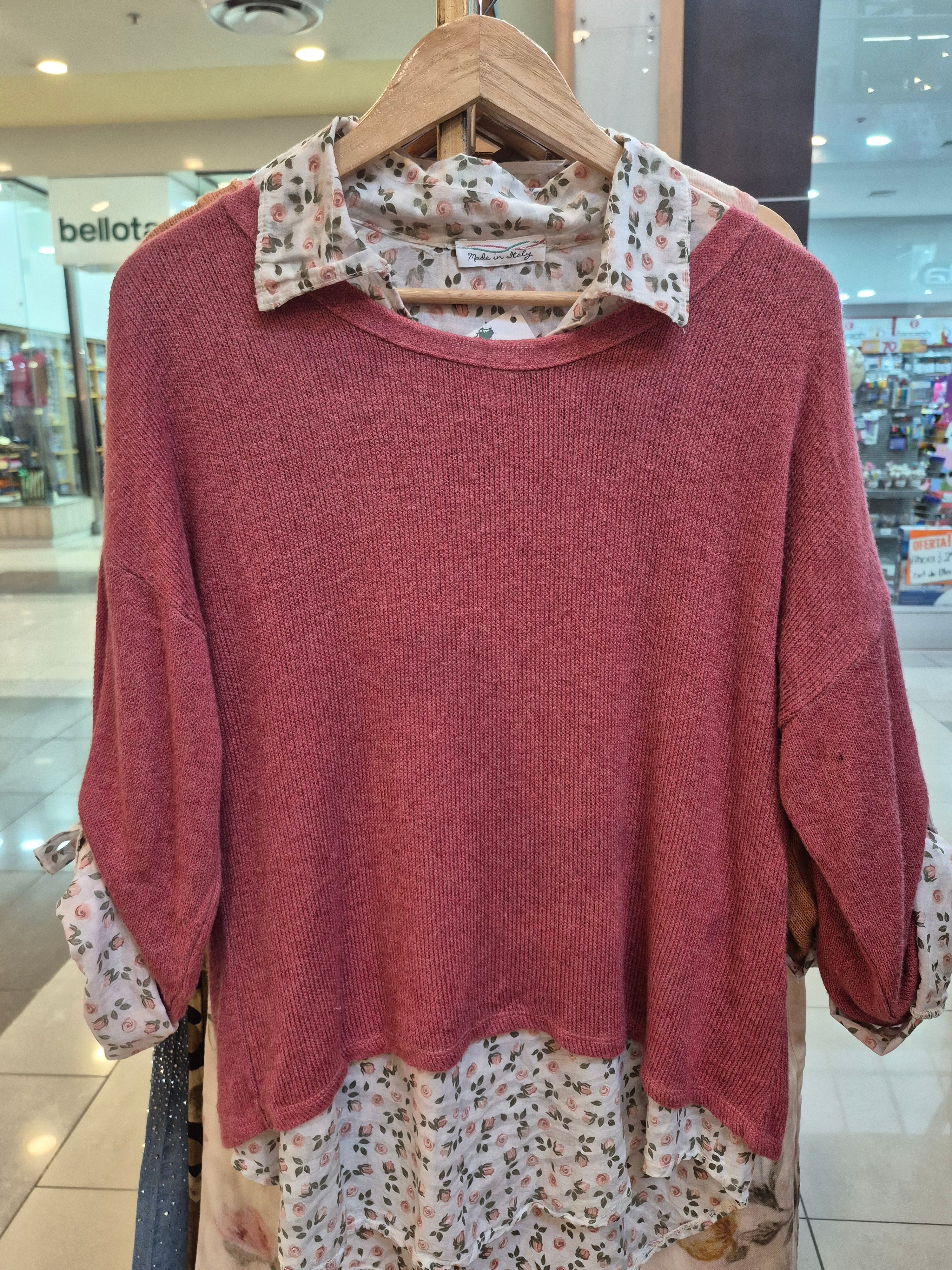 Sweater Dúo floral