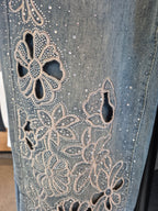 Jeans Calado flores