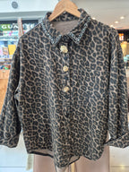 Chaqueta animal print Broches