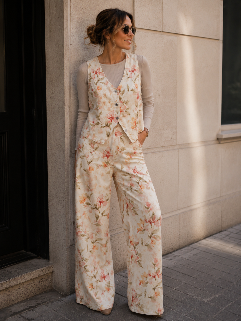 Conjunto Mezclilla Floral