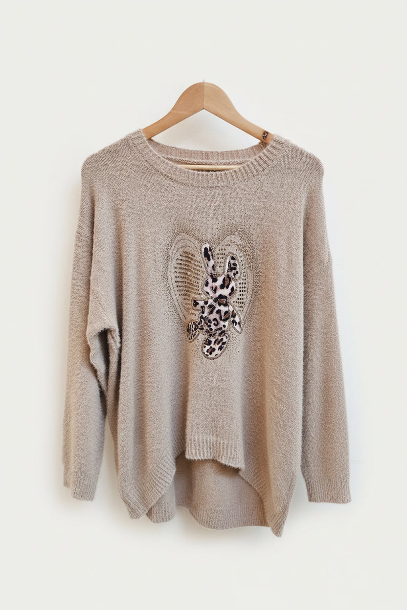 Sweater Rabbit  Print.