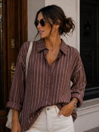 Camisa Rayas lurex