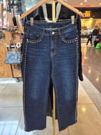 Jeans wide leg Oxford
