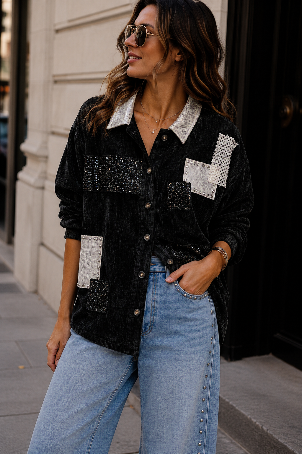 Sobrecamisa Velvet Patch